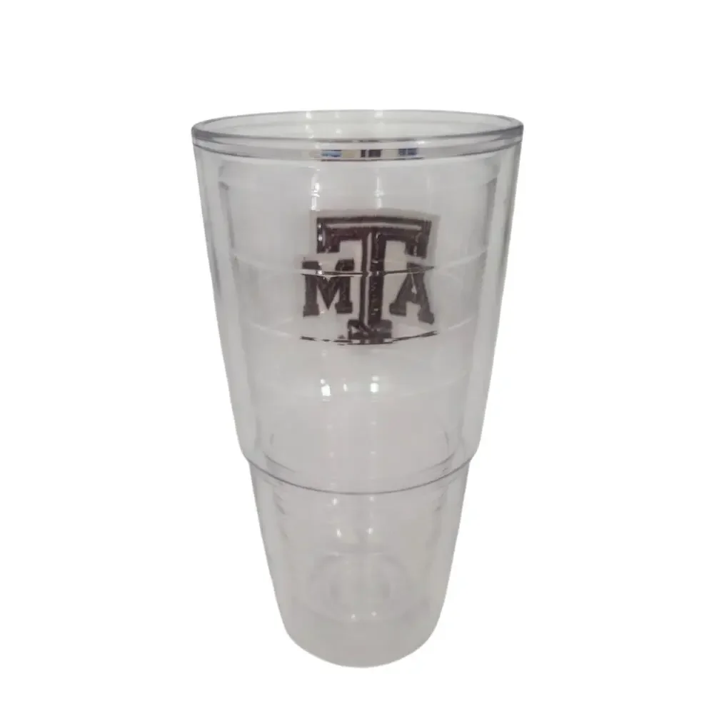 TERVIS Texas A&M Aggies 24oz Insulated Tumbler Maroon White Clear NO LID
